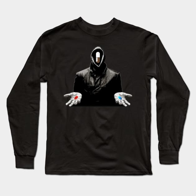 Morpheus Matrix Long Sleeve T-Shirt by YungBick